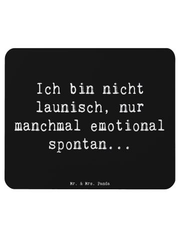 Mr. & Mrs. Panda Mouse Pad Spruch Emotionen ausdrücken mit Spruch in Schwarz