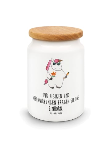 Mr. & Mrs. Panda Vorratsdose Einhorn Woodstock mit Spruch in Weiß