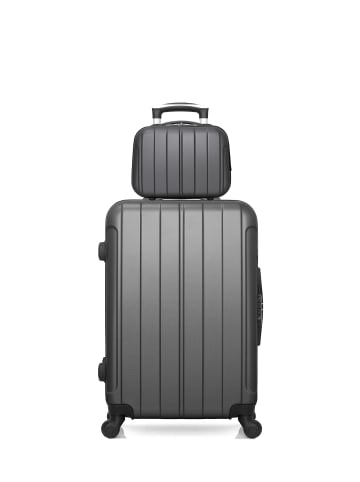 BlueStar 2 tlg. Kofferset NAPOLI in Anthrazit (64L/9L)