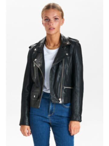NÜMPH Lederjacke für Damen in unifarben in uni