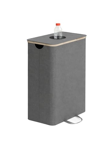 SONGMICS Flaschencontainer Roxanne in Grau-Beige - (B)32.5 x (H)70.5 x (T)42 cm