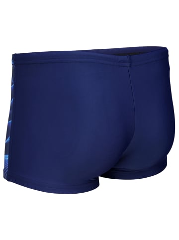 Aquarti Aquarti Herren Badehose Kurz Sportlich Streifen in dunkelblau