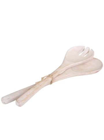 Chic Antique Salatbesteck LAON Mango 2-tlg Set Holz 28 cm