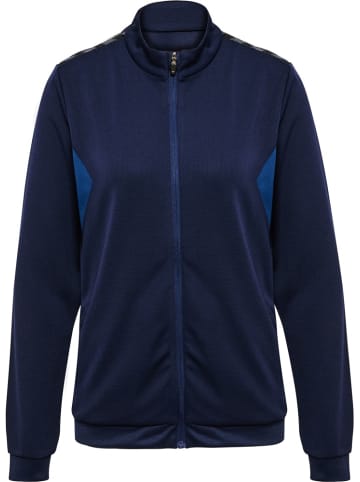 Hummel Trainingsjacke "Hmlauthentic Pl Zip Jacket Woman" in Blau