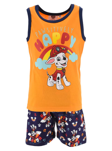 Paw Patrol 2tlg. Outfit: Schlafanzug Tank-Top und Short Marshall in Orange