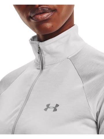 Under Armour Longsleeve "UA Tech Twist mit ½-Zip" in Grau