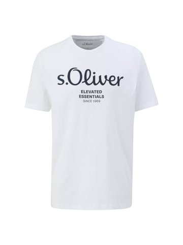 s.Oliver T-Shirt 4er Pack in Orange/Weiß/Dunkelblau/Schwarz