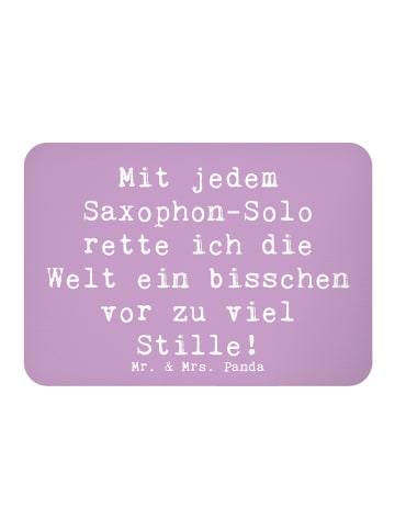 Mr. & Mrs. Panda Magnet Spruch Saxophon Magie mit Spruch in Lavendeltraum