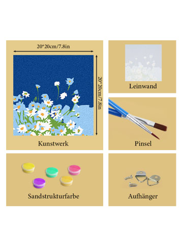 ARTNANAS Exlusive 3D-Strukturmalerei Set -Margeriten