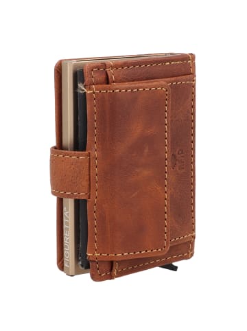 Greenburry Vintage Geldbörse RFID Schutz Leder 7.5 cm in cognac