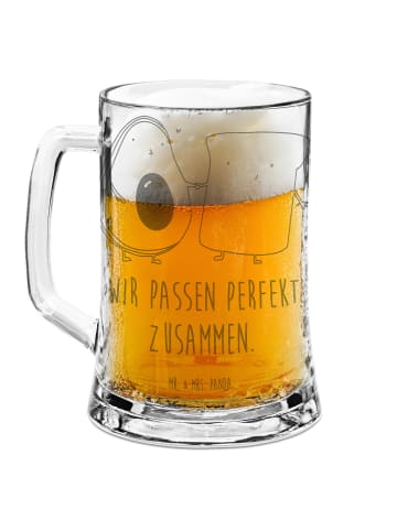 Mr. & Mrs. Panda Humpen Avocado Toast mit Spruch in Transparent