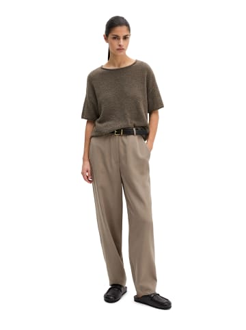 Marc O'Polo Kurzarm-Pullover oversize in Chalky Brown