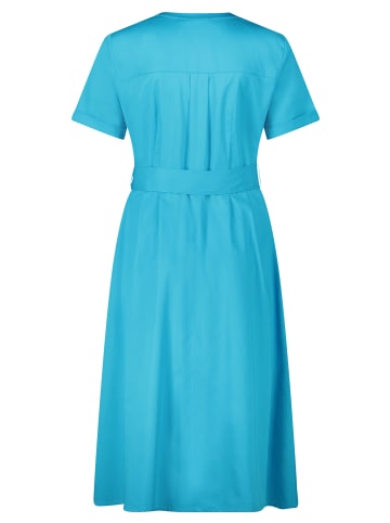 Betty Barclay Hemdblusenkleid kurzarm in Cyan Blue