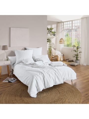 Erwin Müller Seersucker Kissenbezug Rosenheim in weiß