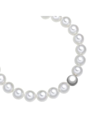 Rafaela Donata Perlen-Armband aus Sterling Silber mit Muschelkernperle in weiß