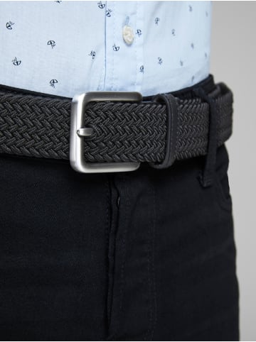 Jack & Jones Elastischer Stoff Gürtel Flecht Stretch Belt ohne Löcher JACSPRING in Schwarz