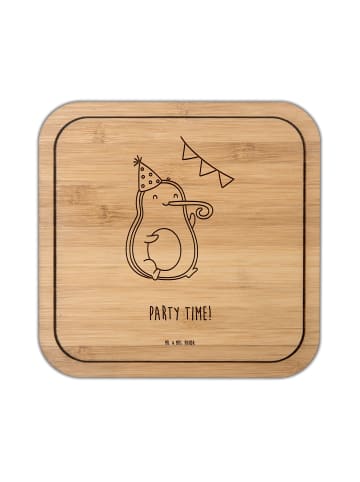 Mr. & Mrs. Panda Untersetzer Avocado Party Zeit mit Spruch in Transparent