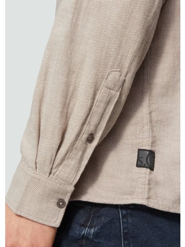 S. Oliver Langarm FreizeitHemd für Herren in beige