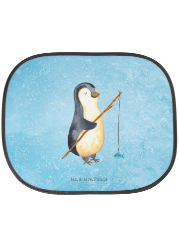 Mr. & Mrs. Panda Sonnenschutz Auto Pinguin Angler ohne Spruch in Eisblau
