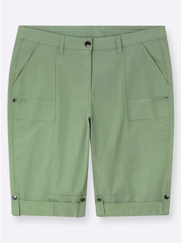 sheego Hose kurz in eucalyptus