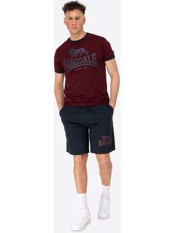 Lonsdale Trainingsanzug "Maist T-Shirt & Shorts Set Normale Passform" in Rot