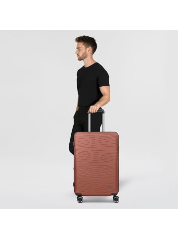 Franky Dallas 3.0 4 Rollen Trolley M 65 cm mit Dehnfalte in cupper