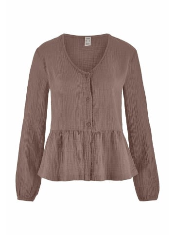 Hessnatur Pyjamabluse in mocca