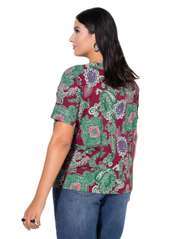 Studio Untold Shirt in dunkel kirschrot