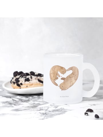 Mr. & Mrs. Panda Kaffeetasse Otter Herz ohne Spruch in Transparent