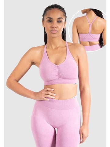 SMILODOX Sport BH Batik Acid Scrunch in Rosa