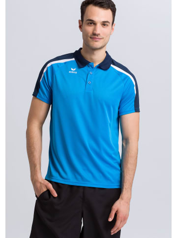 erima Liga 2.0 Poloshirt in curacao/new navy/weiss