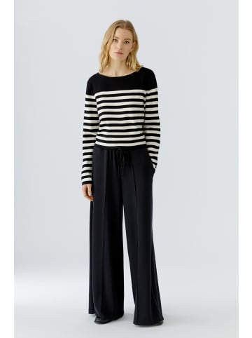 Oui Pullover in black offwhite