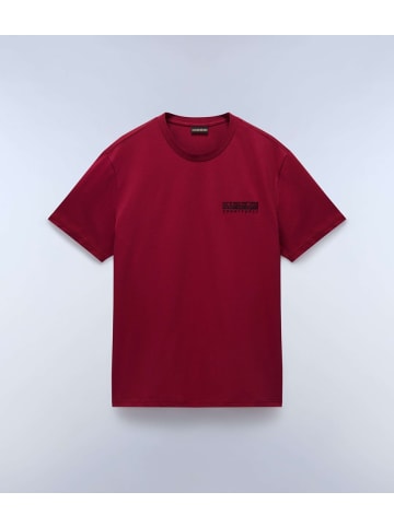 Napapijri T-Shirt "S-Vignoni Back Ss" in Rot