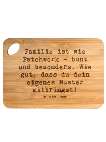 Mr. & Mrs. Panda Schneidebrett Spruch Adoptivkind Patchworkfamil... in Braun