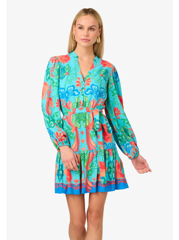 Adrianna Papell kurzes Shirtkleid Printed Short Dress in Blue Multi