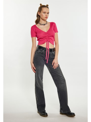 myMo ROCKS Damen Crop-Top in PINK
