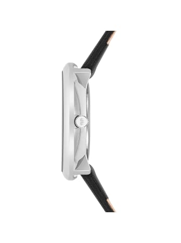 Rhodenwald & Söhne Uhr Pearl aus Echtleder in schwarz