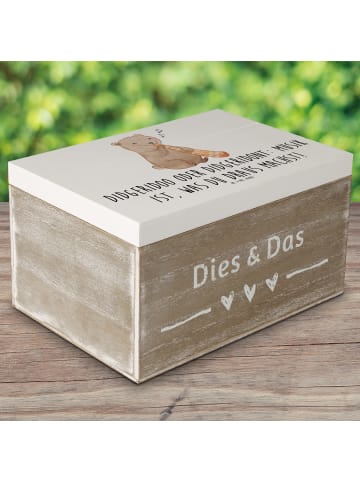 Mr. & Mrs. Panda Aufbewahrungsbox Didgeridoo Musik mit Spruch in Weiß