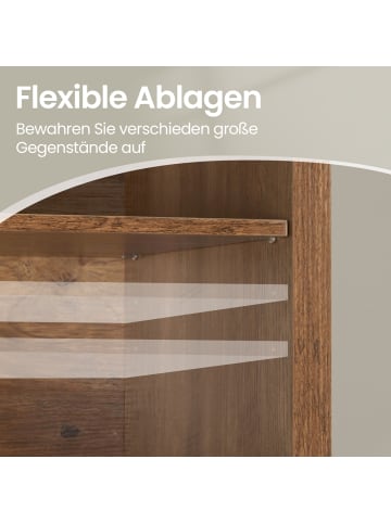 VASAGLE Schuhregal Island in Braun - (B)100 x (H)50 x (T)29.5 cm