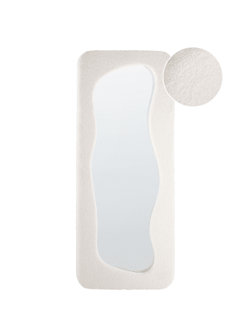 Beliani Wandspiegel QUIMPER in Weiß - (W) 70 x (H) 170 x (L) 5 cm