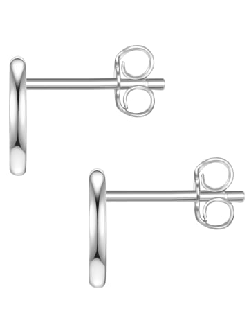 Glanzstücke München Ohrstecker Mond aus Sterling Silber in silber
