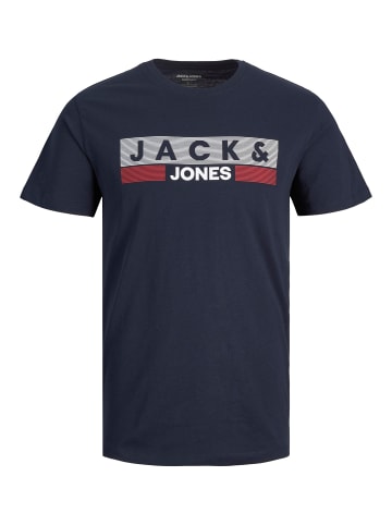JACK & JONES PLUS T-shirt in Navy Blazer
