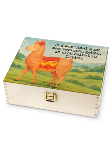Mr. & Mrs. Panda Teeaufbewahrung Alpaka Stolz Design mit Spruch in Weiß