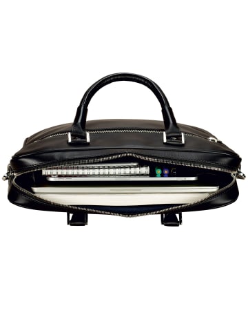 Leonhard Heyden Montreal Aktentasche Leder 38 cm in schwarz