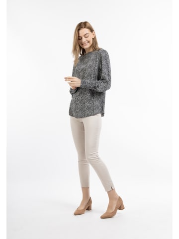 DreiMaster Damen Blusenshirt in Schwarz Weiss