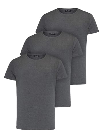 Amaci&Sons 3er-Pack T-Shirts 3. LANCASTER in (3x Anthrazit)