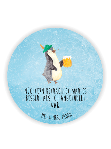 Mr. & Mrs. Panda magnet Pinguin Bier mit Spruch in Eisblau