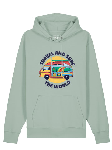 wat? Apparel Sweatshirt Travel and surf in Aloe