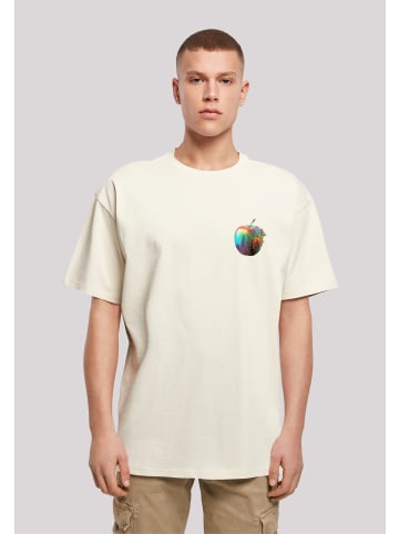 F4NT4STIC T-Shirt Colorfood Collection - Rainbow Apple in sand