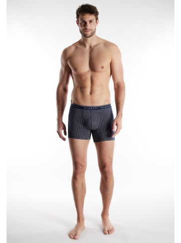 Bugatti Long-Pants 3Er Pack Pisa in blau-dunkel-Allover